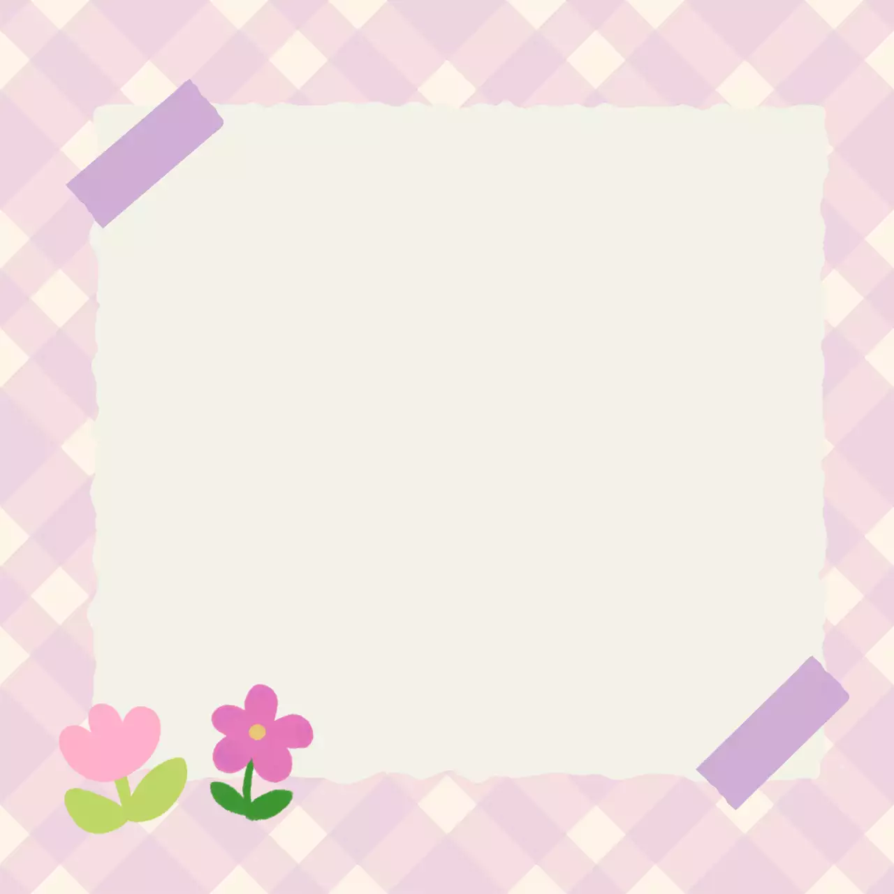 연보라 아기자기한 메모지 문구