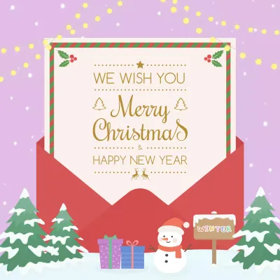 연보라 아기자기한 크리스마스 인사