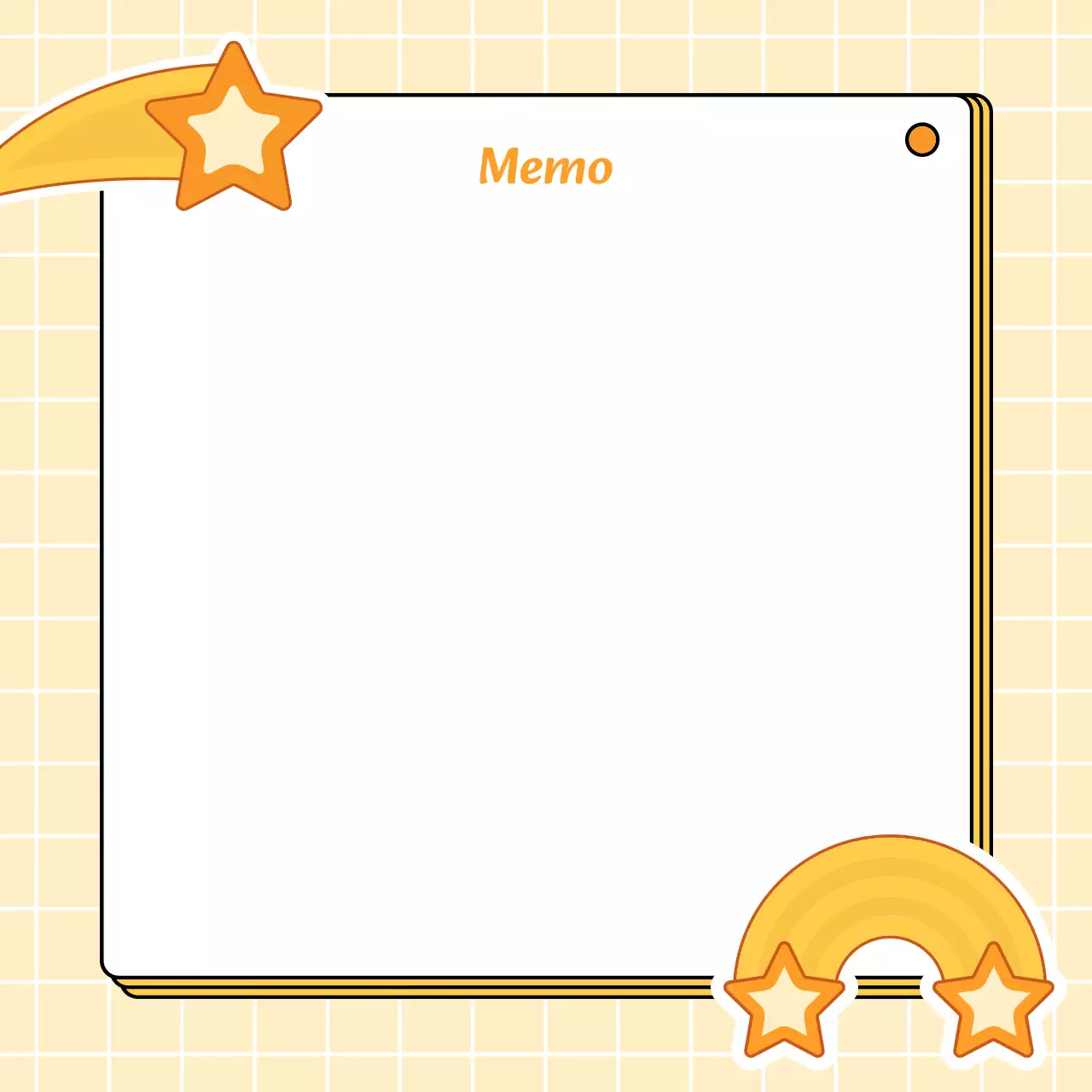 Perencana Catatan Retro Oranye