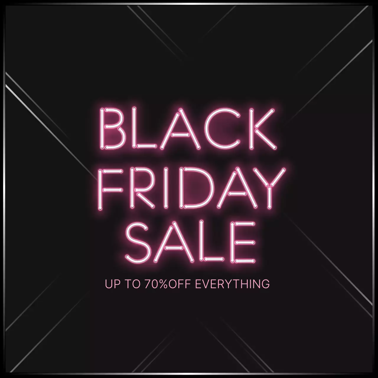 검정 네온 세일 프로모션