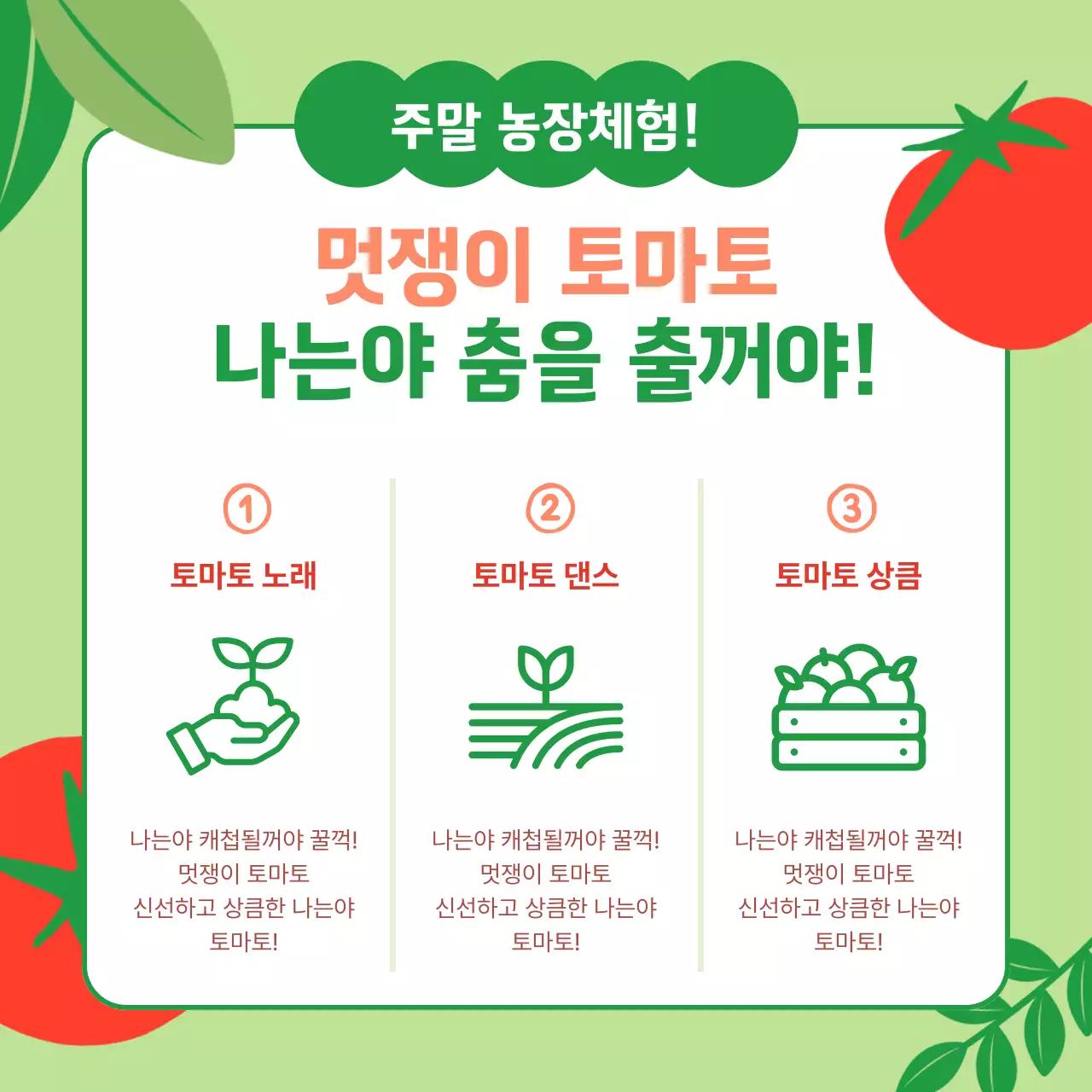 연두 깔끔 체험 안내