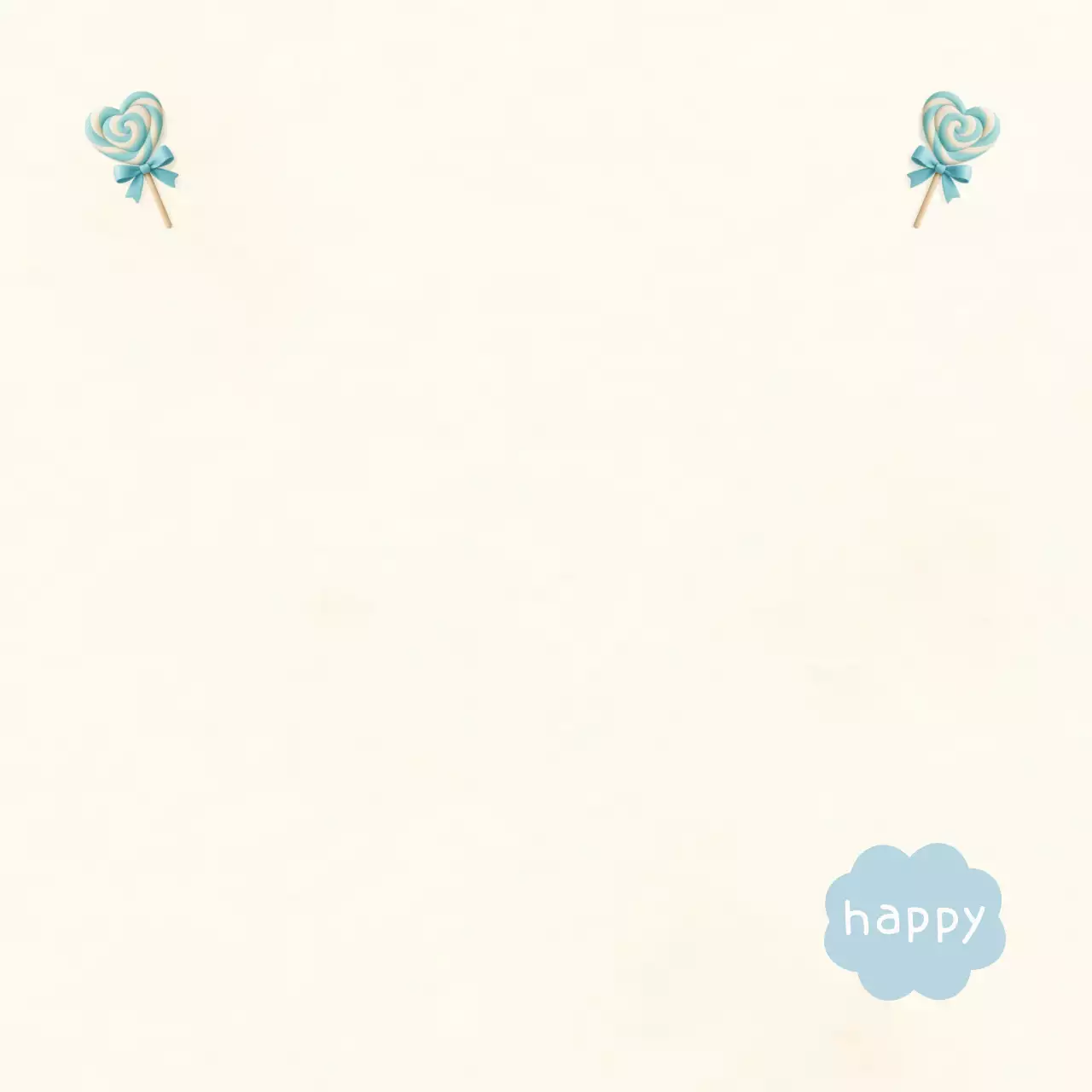 아이보리 심플 행복 굿즈