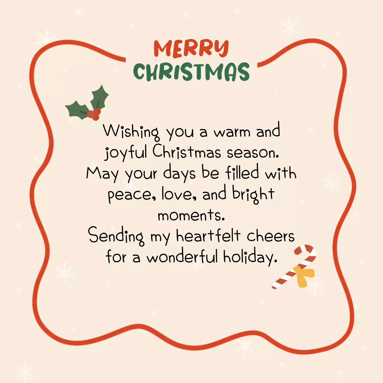 하늘색 아기자기한 크리스마스 카드