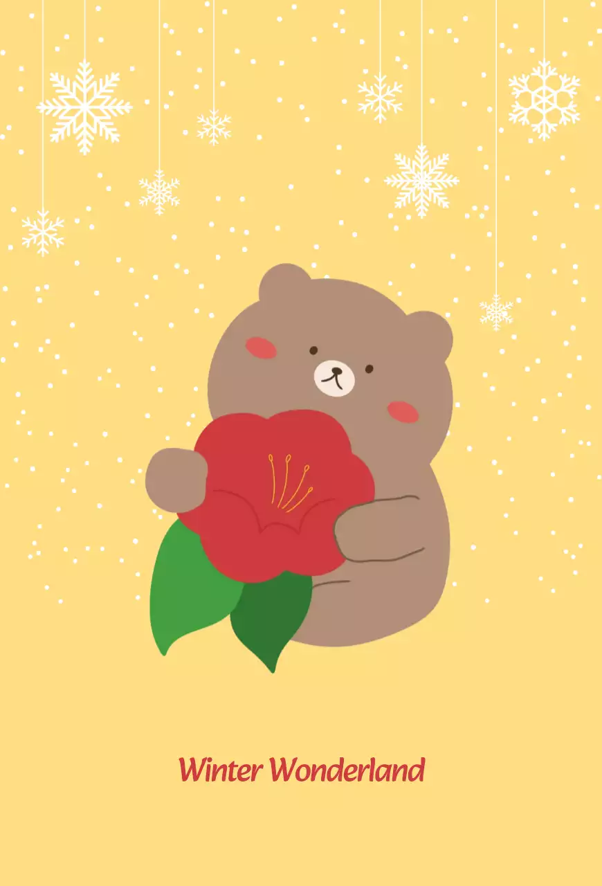 노랑 아기자기한 겨울 다꾸