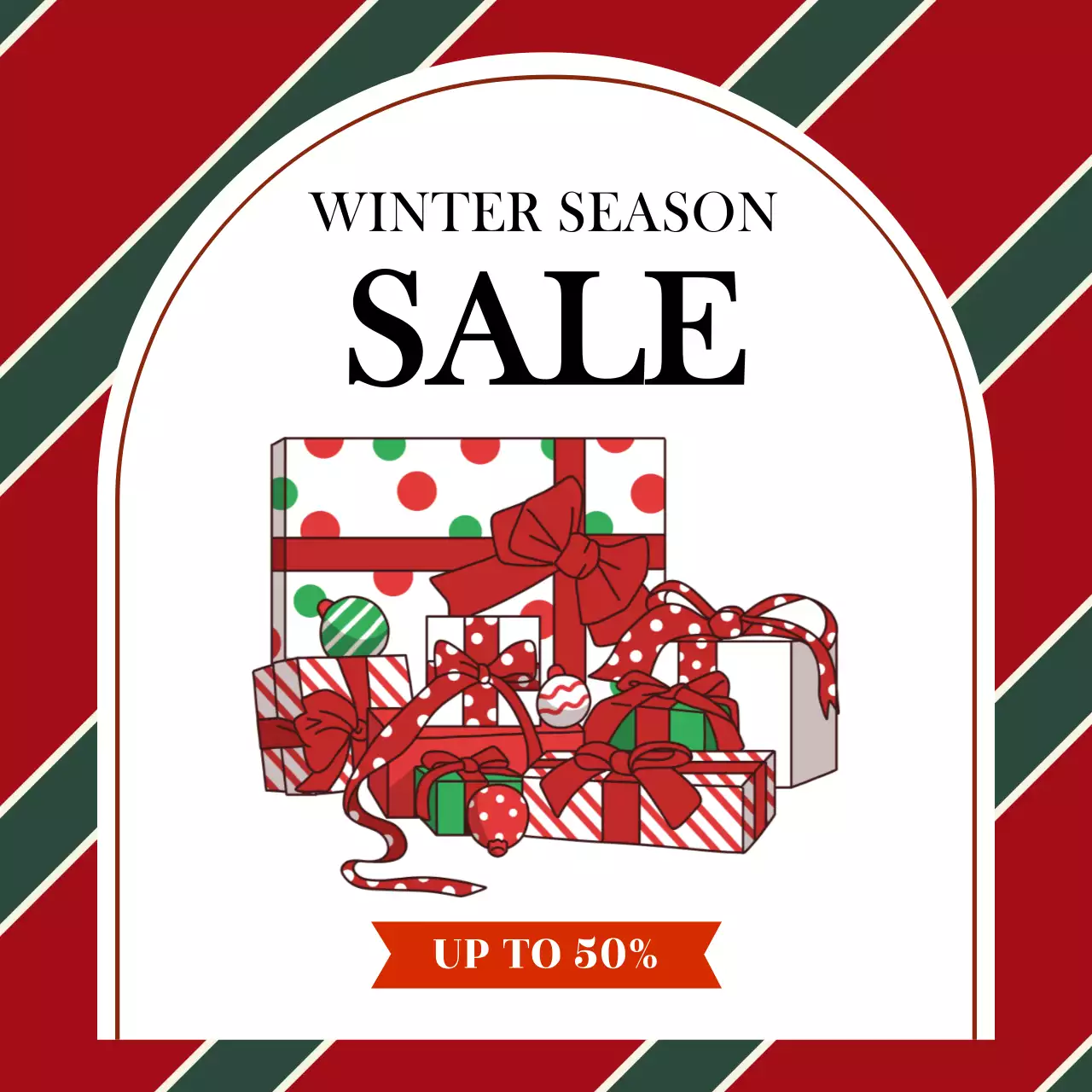 빨강 팝 세일 프로모션