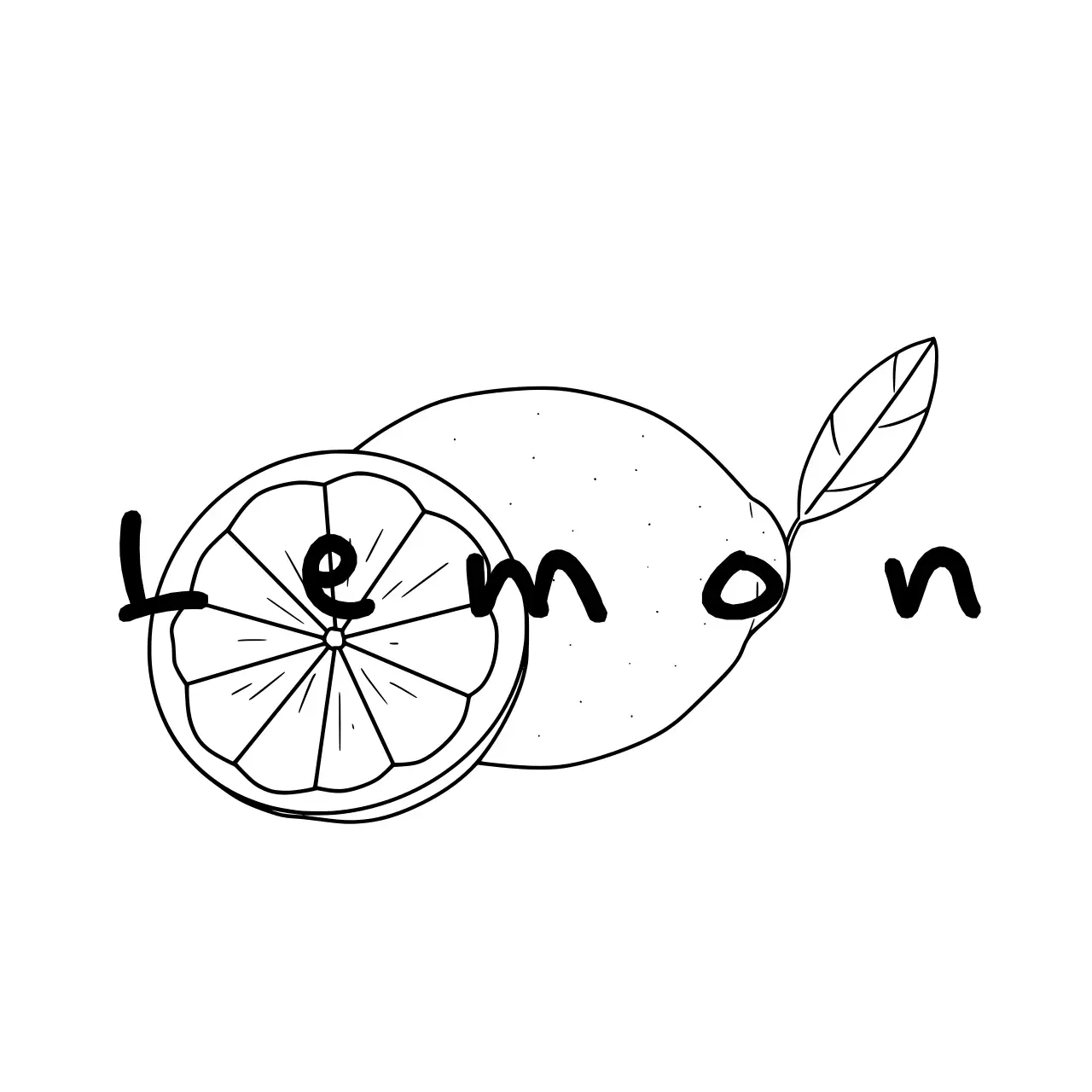 흑백 심플 lemon