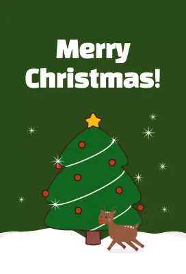 초록 심플 크리스마스 축제