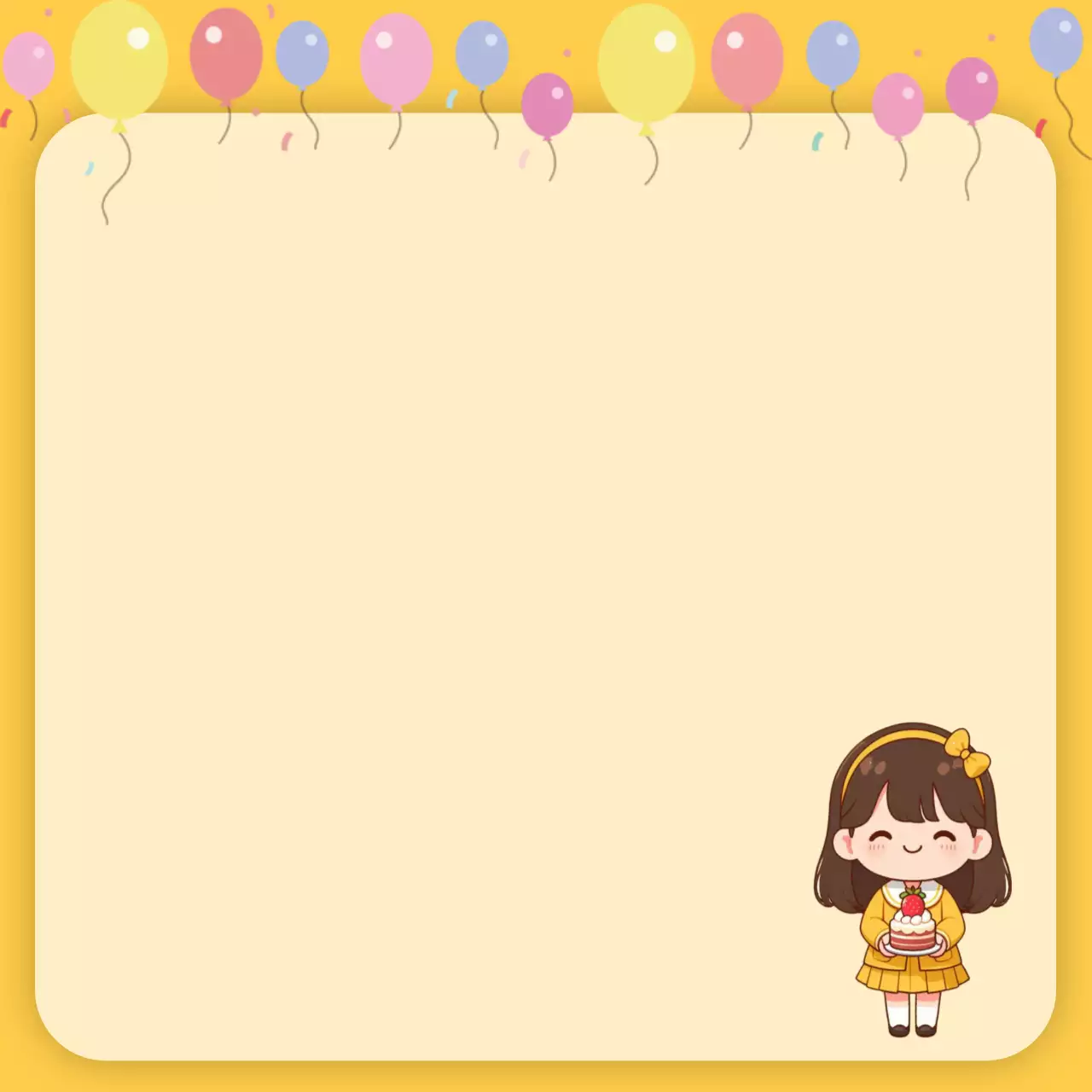 노랑 아기자기한 캐릭터 다꾸