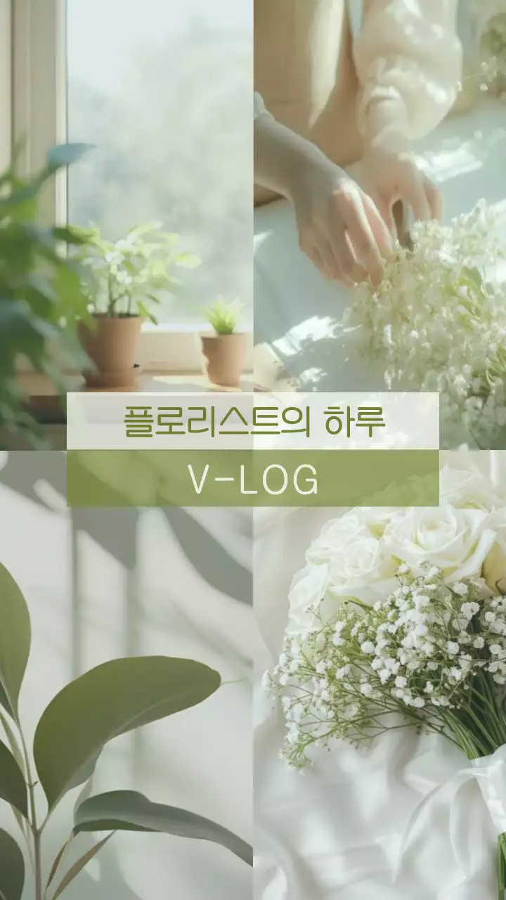 초록 미니멀 라이프스타일 홍보