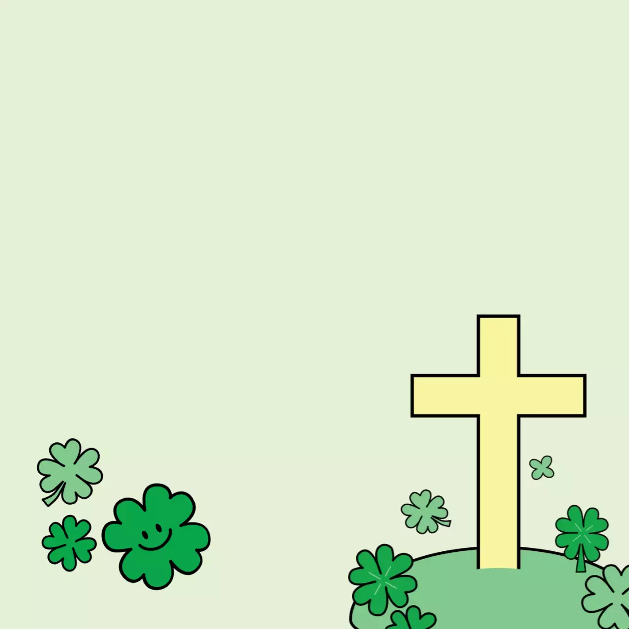 민트 심플 종교 포토프레임