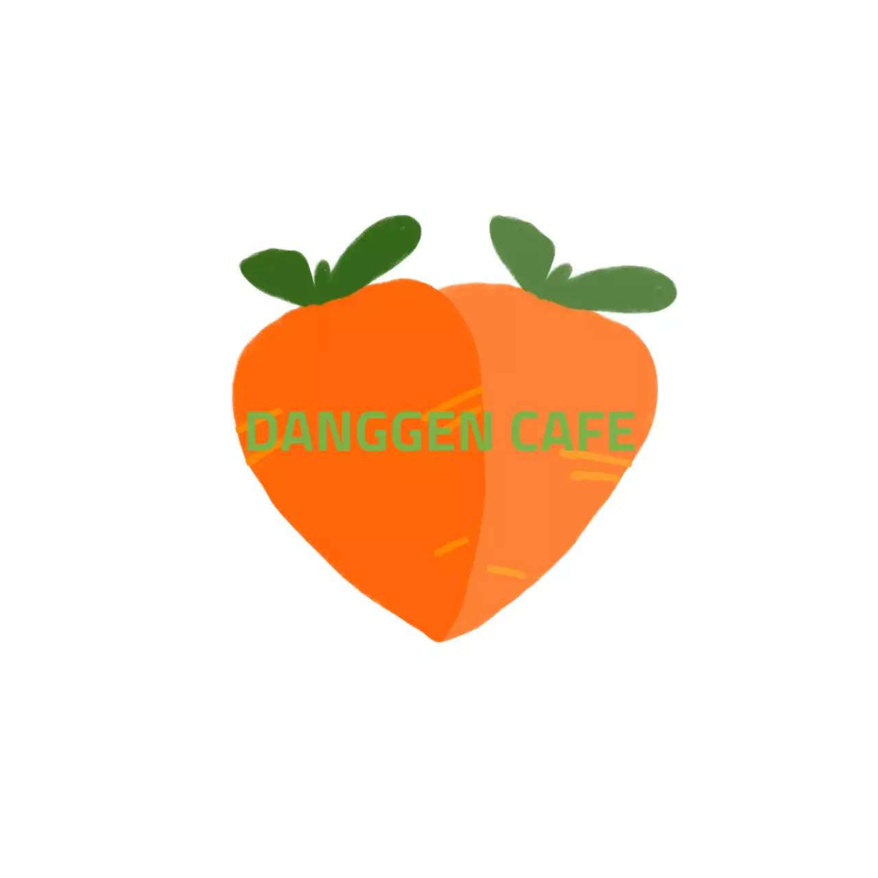 주황 심플 당근카페 홍보