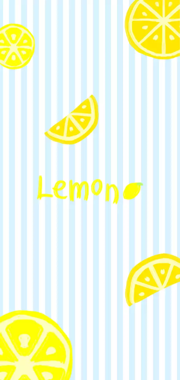 노랑 심플 과일 포토프레임