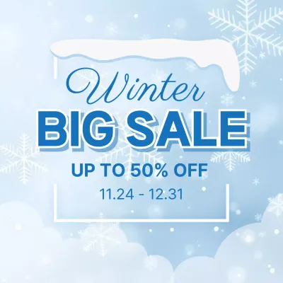 하늘색 깔끔 세일 이벤트