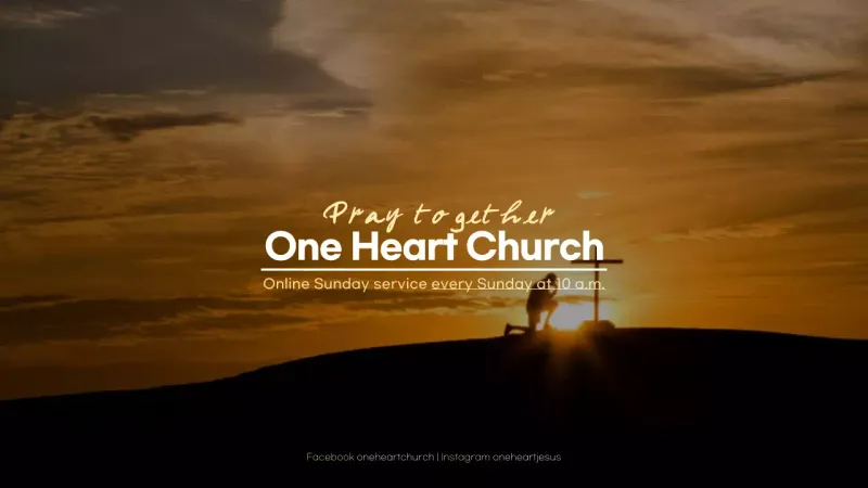 Orange Rustic Church Announcement YouTube Thumbnail