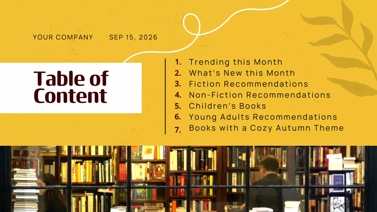 Presentasi Promosi Buku Modern Kuning