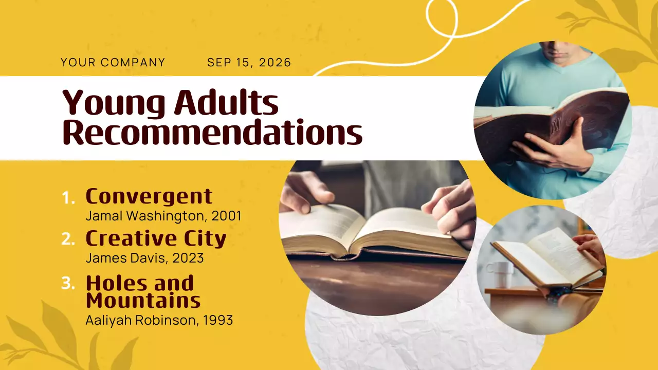 Presentasi Promosi Buku Modern Kuning