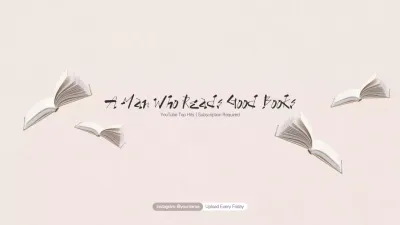 Beige Simple Book Vlog YouTube Thumbnail