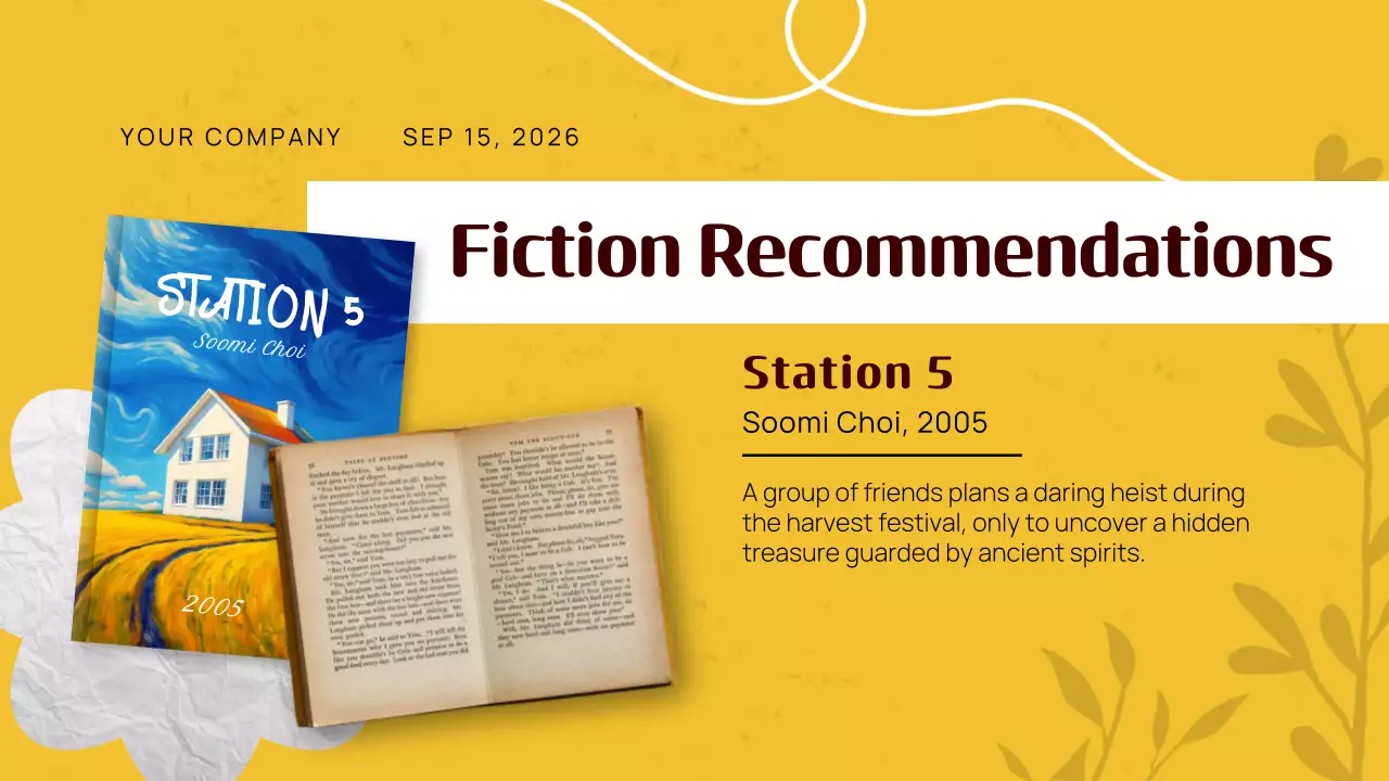 Presentasi Promosi Buku Modern Kuning