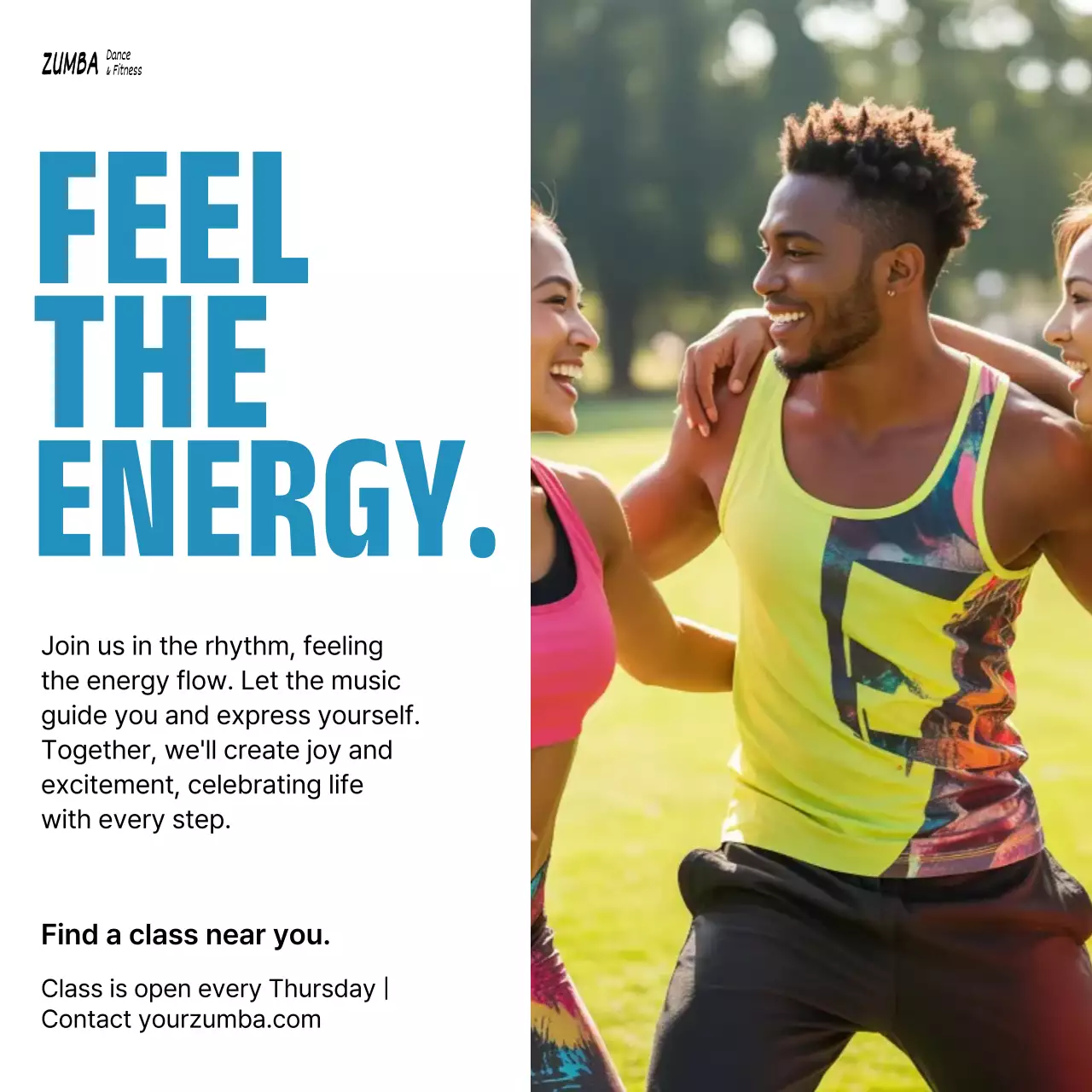 yellow trendy fitness promotion