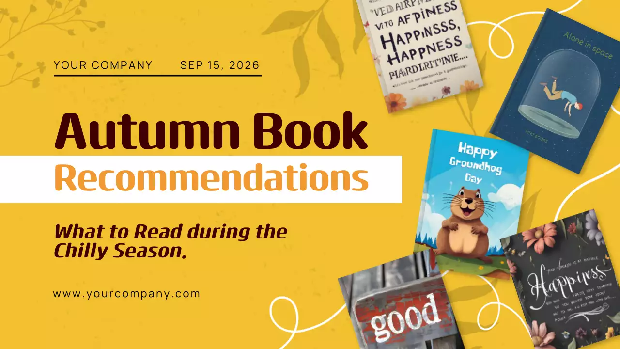 Yellow Modern Book Promotion Presentation