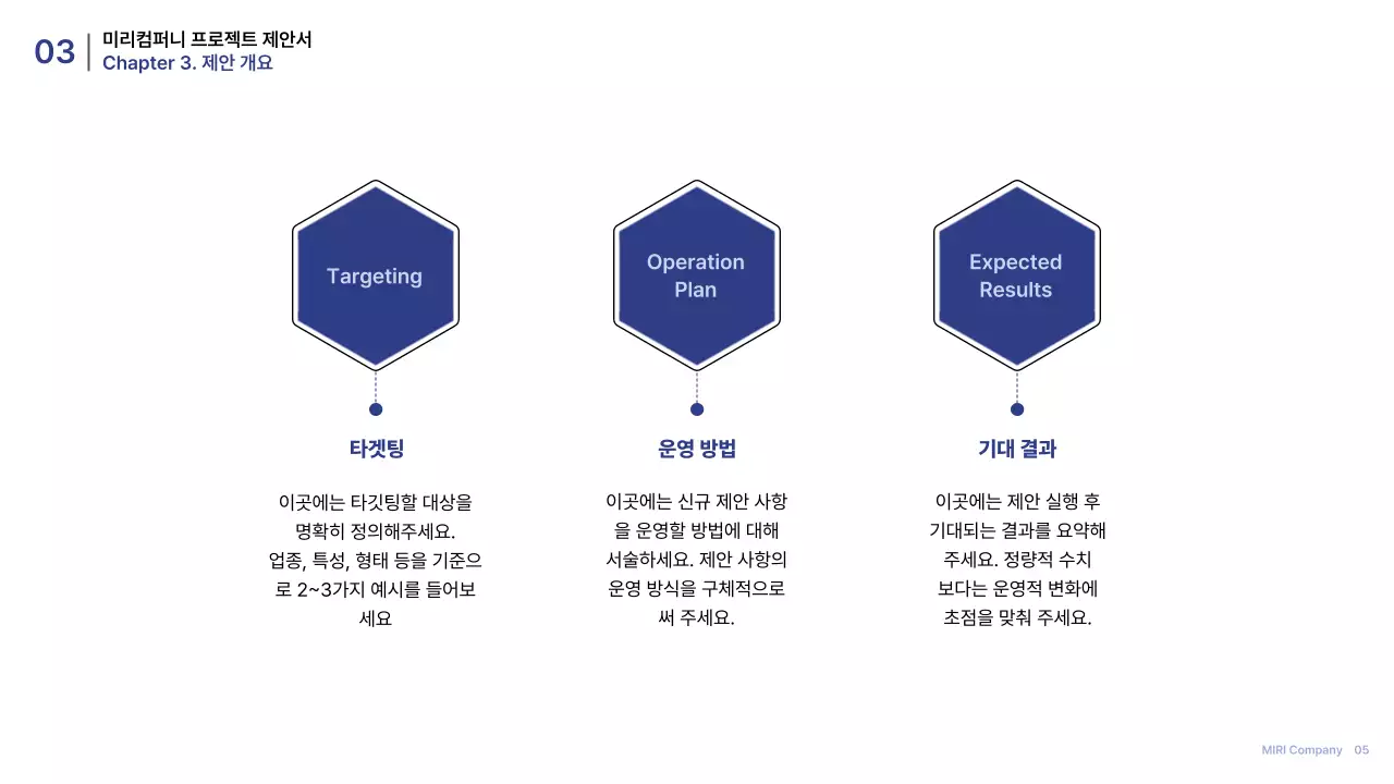 파랑 모던 기획 제안서