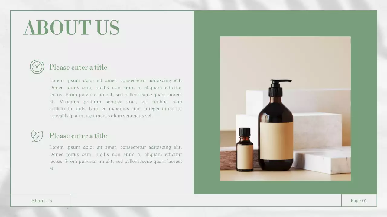 Presentasi Bisnis Minimal Hijau