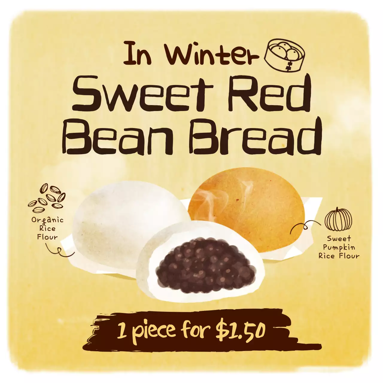 Beige Traditional Bread Promotion Instagram Post