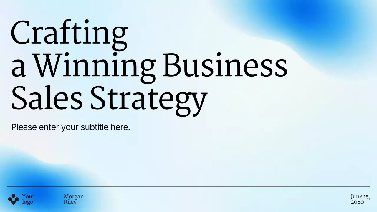 Blue Modern Business Guide Presentation