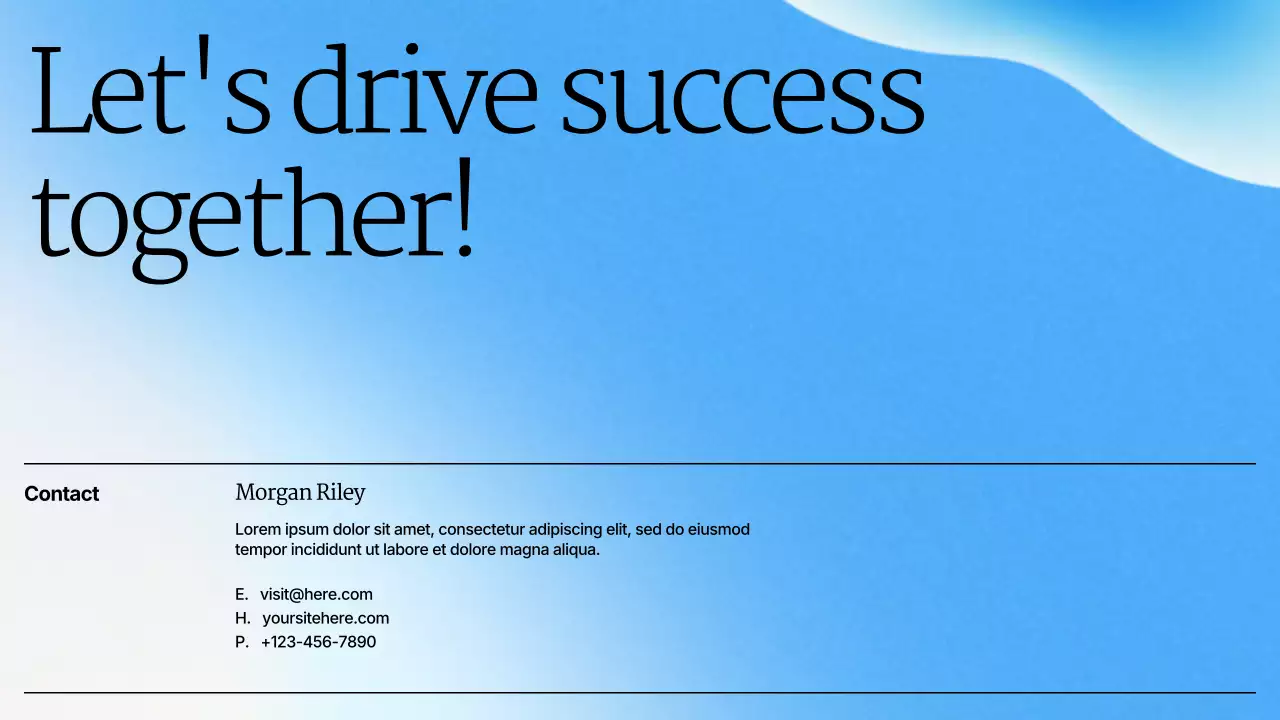 Blue Modern Business Guide Presentation