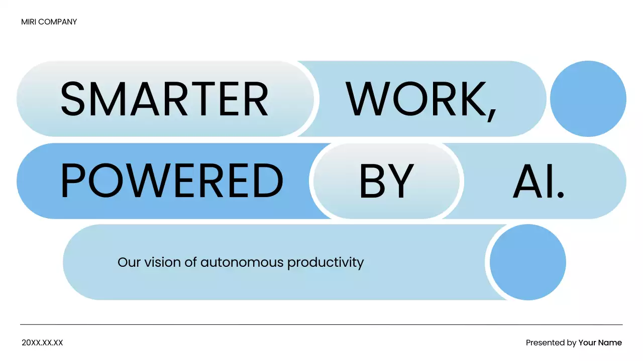 Blue Modern Smarter AI Presentation