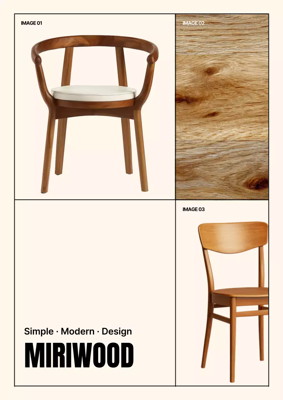 베이지 모던 가구 광고