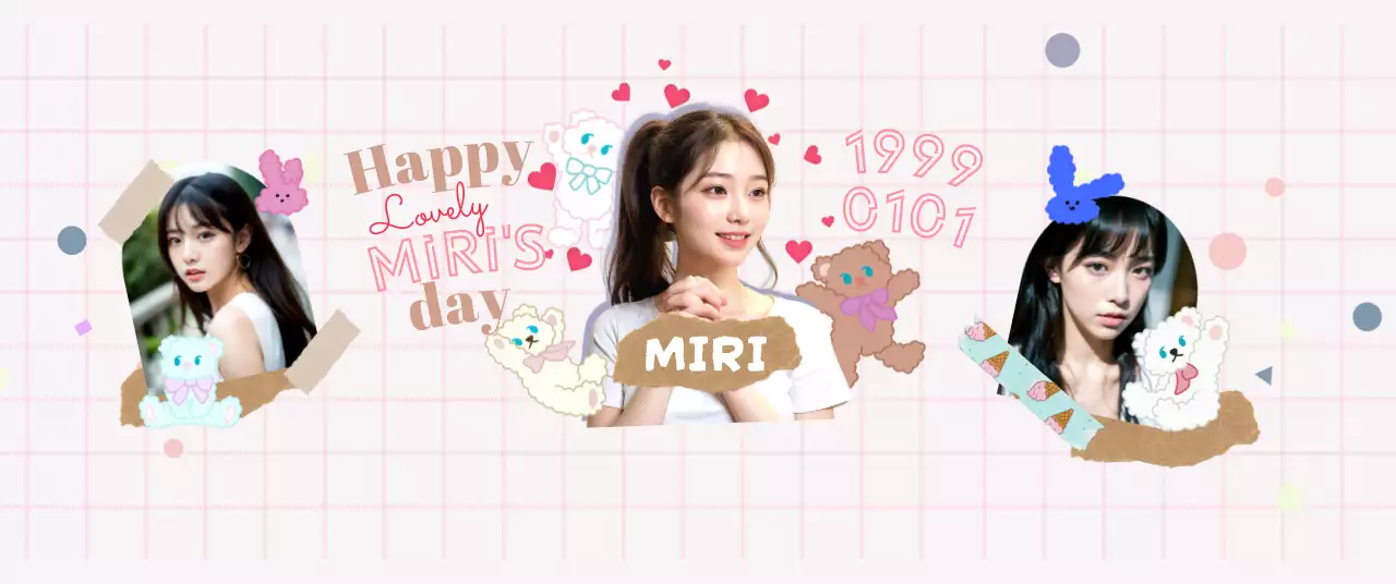 ピンク かわいい 誕生日 ポスター