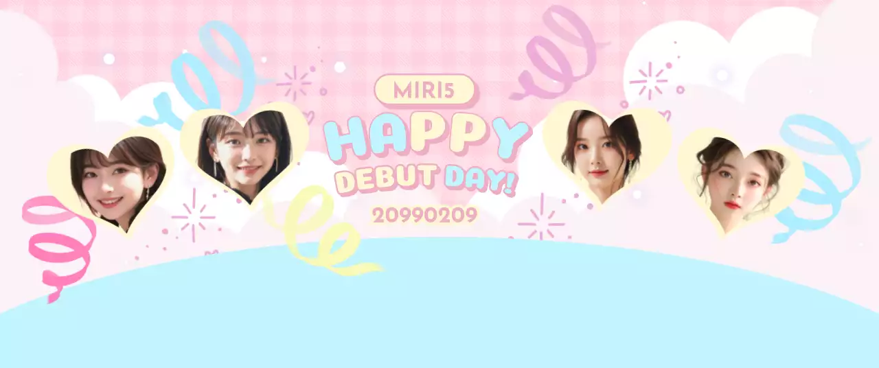 ピンク かわいい デビュー ポスター