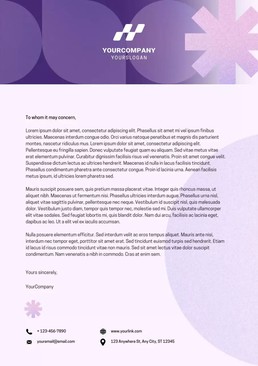 Simple Gradient New Year Eve Celebration Party Letterhead  Document Poster