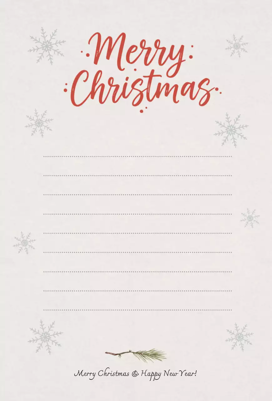 초록 클래식 크리스마스 엽서