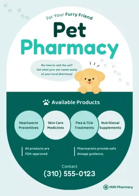 Mint Modern Pet Pharmacy Promotion