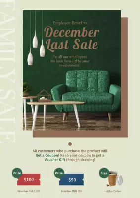 Green Modern Sale Promotion Poster