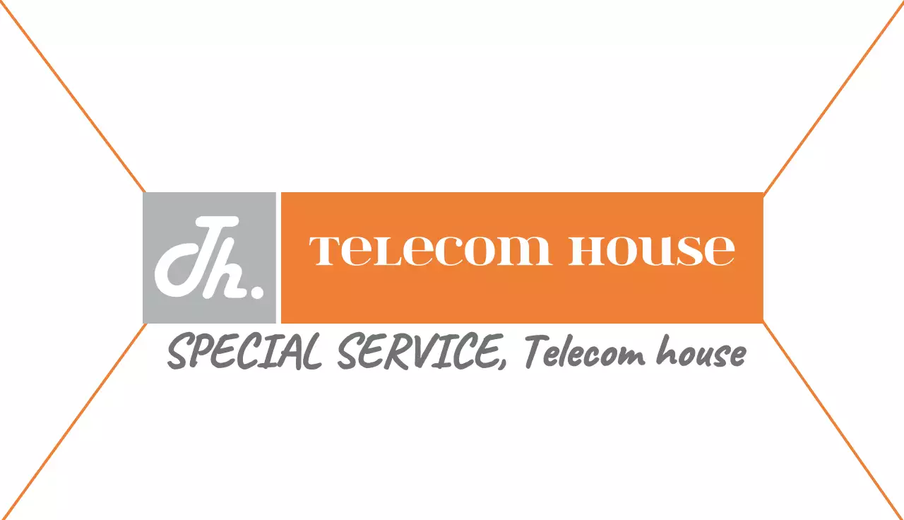 Orange Clean Telecom Business Card