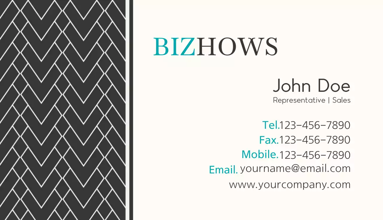 Grey Geometric Business Card