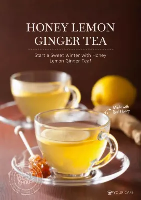 Yellow Classic Tea Promotion Poster