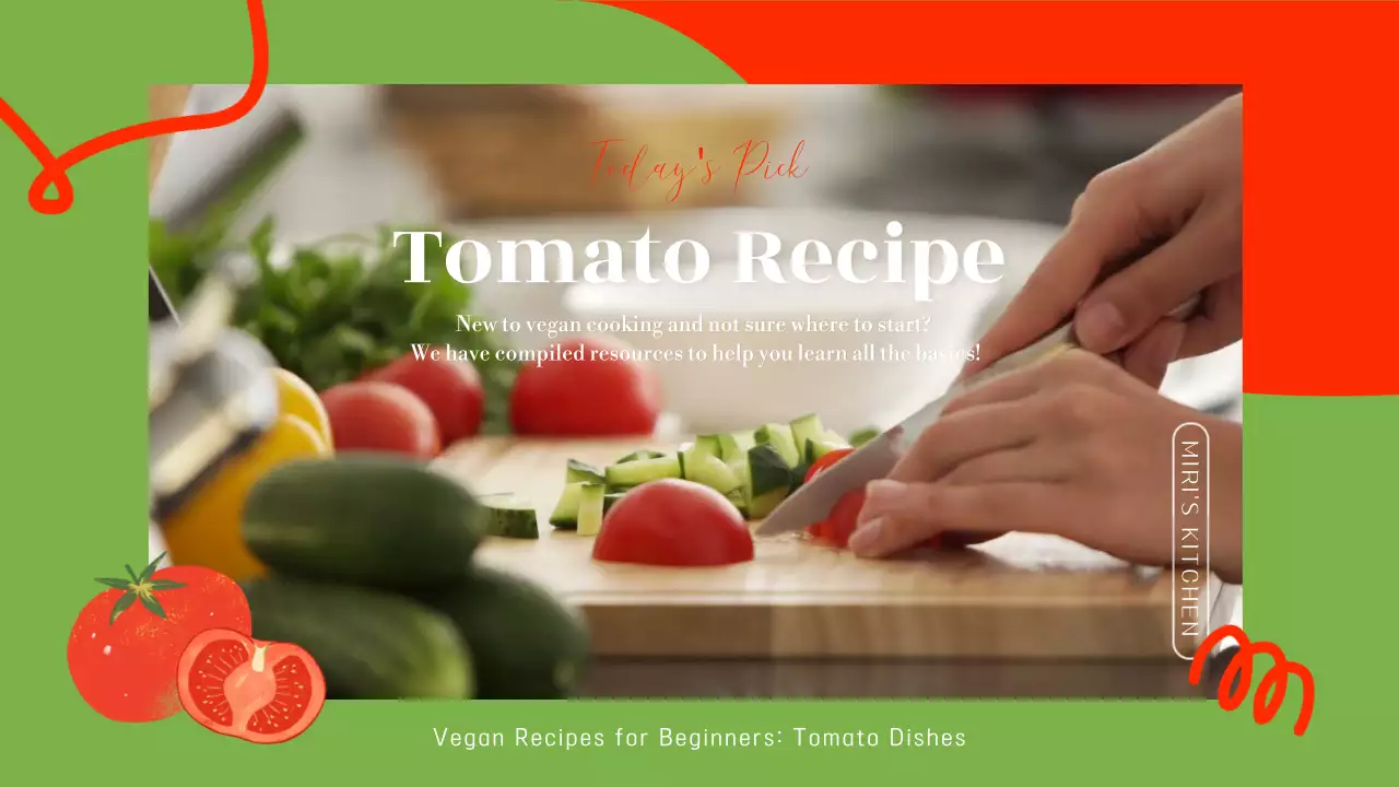 빨간색과 초록색의 토마토 요리 레시피