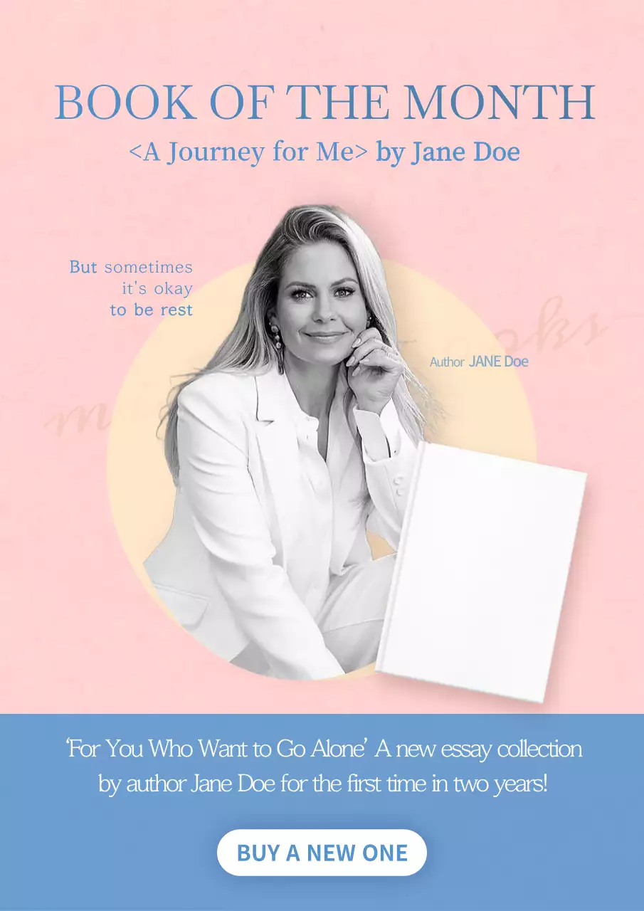 Pink Elegant Book Promotion Poster