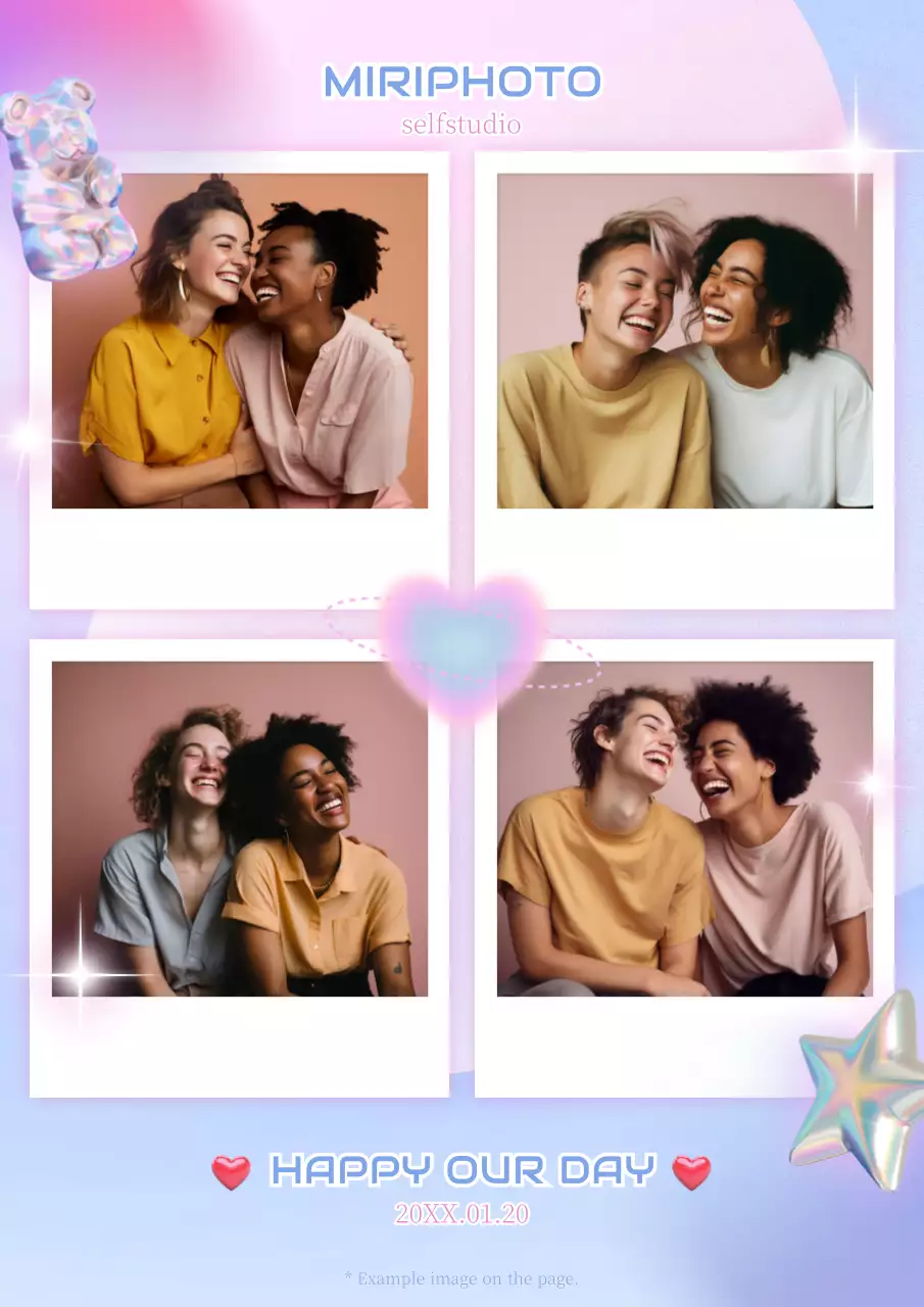 Pink Modern Friendship Invitation Poster