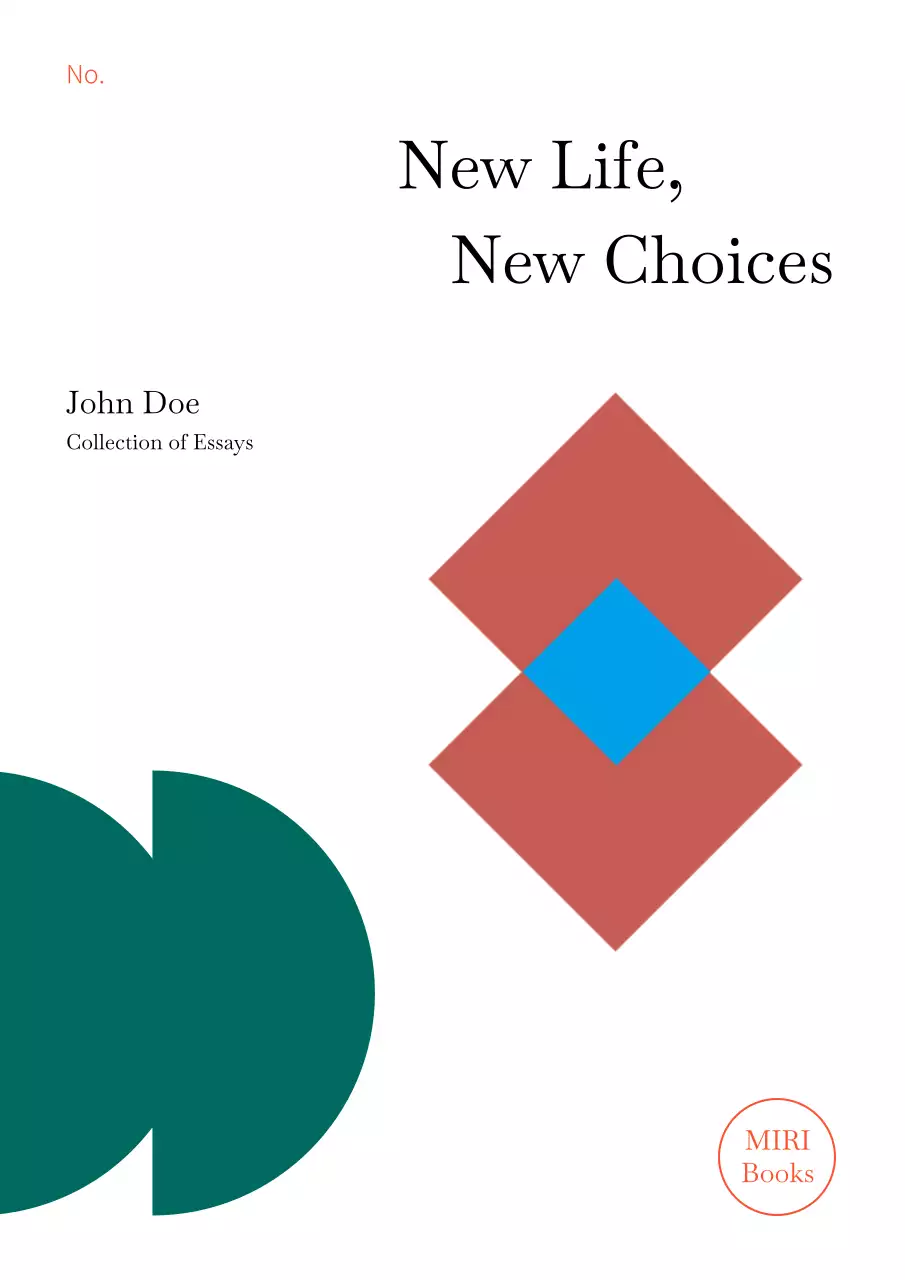 화이트 미니멀리스트 책 표지