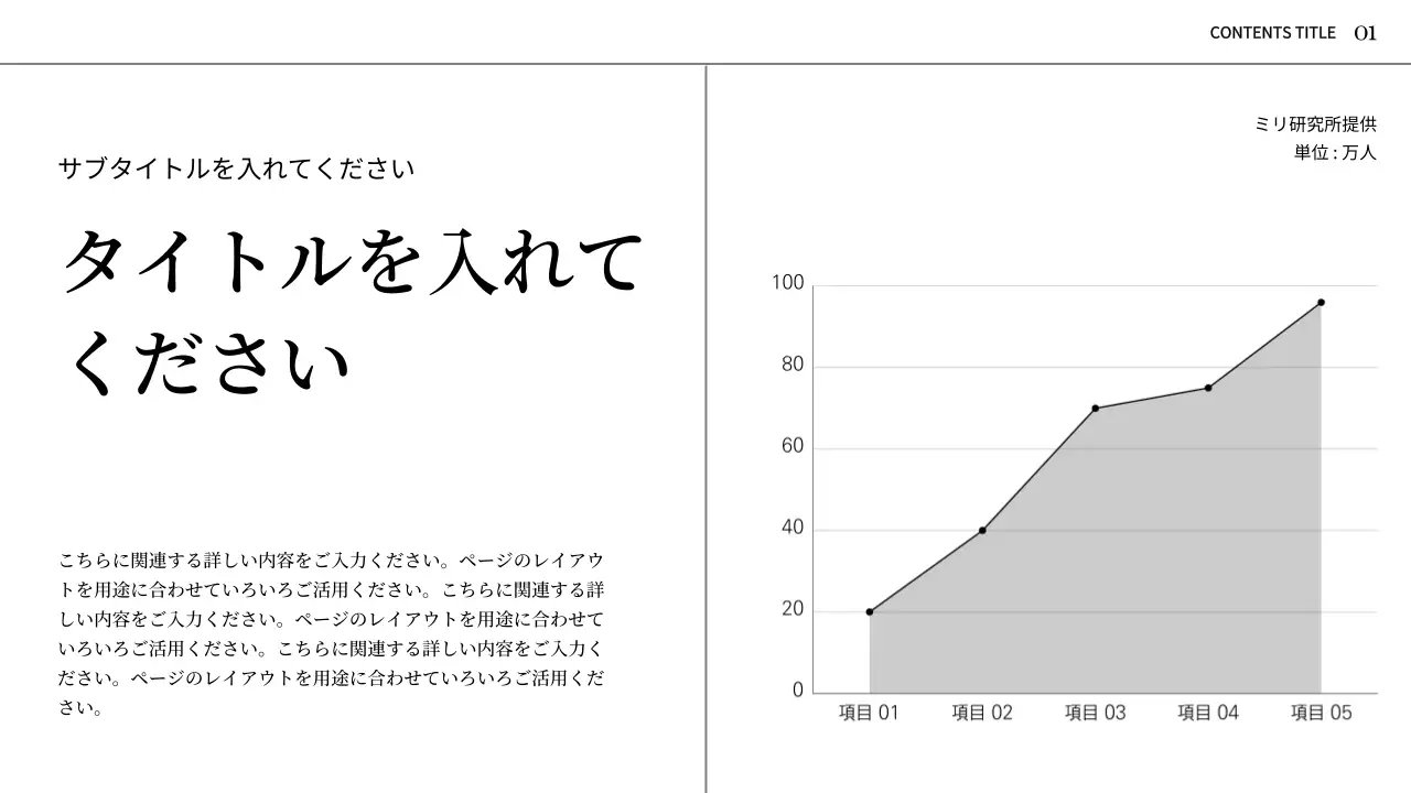 グリーン シンプル プラン プレゼンテーション