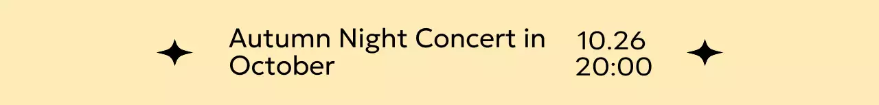 반짝이 일러스트가 있는 심플한 느낌의 콘서트 굿즈