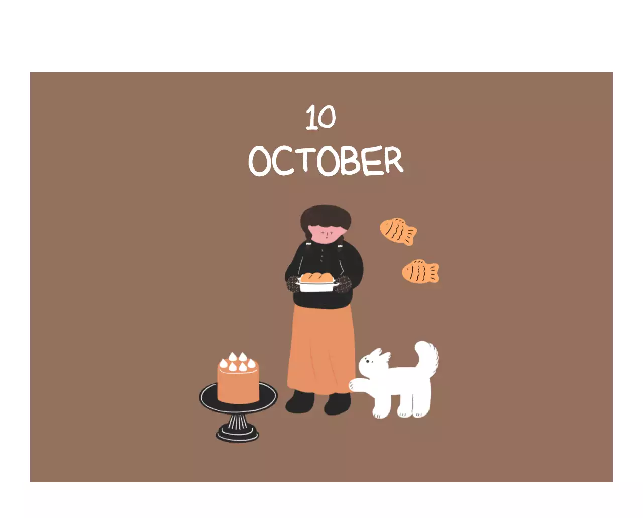 알록달록한 귀여운 일상 일러스트 컨셉