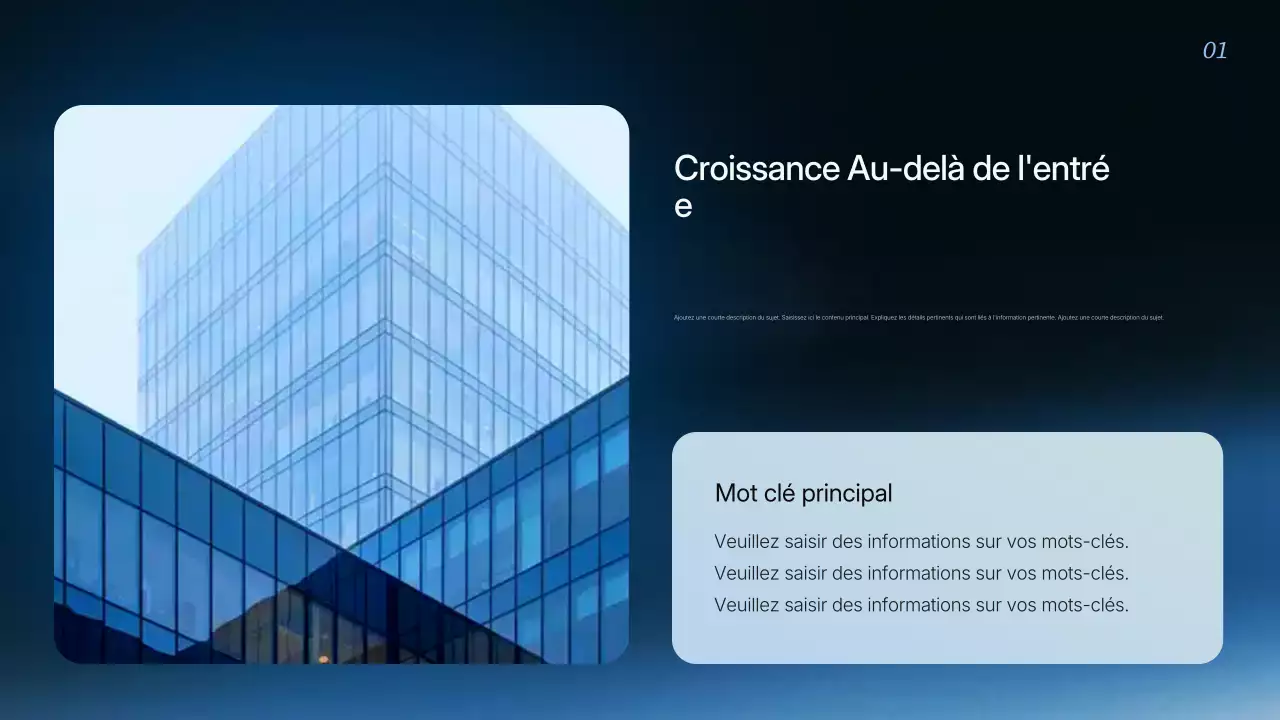 Présentation de la stratégie commerciale moderne de Blue