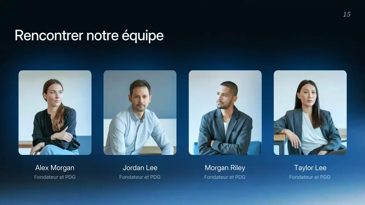 Présentation de la stratégie commerciale moderne de Blue