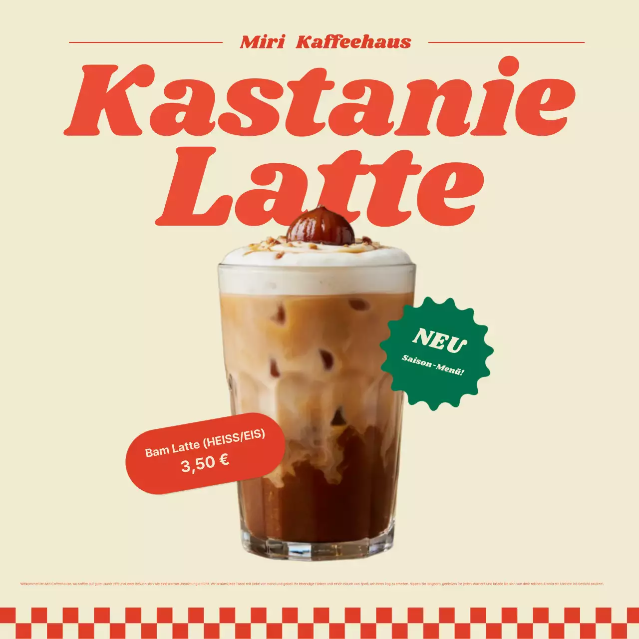 Vintage-Kaffeewerbung